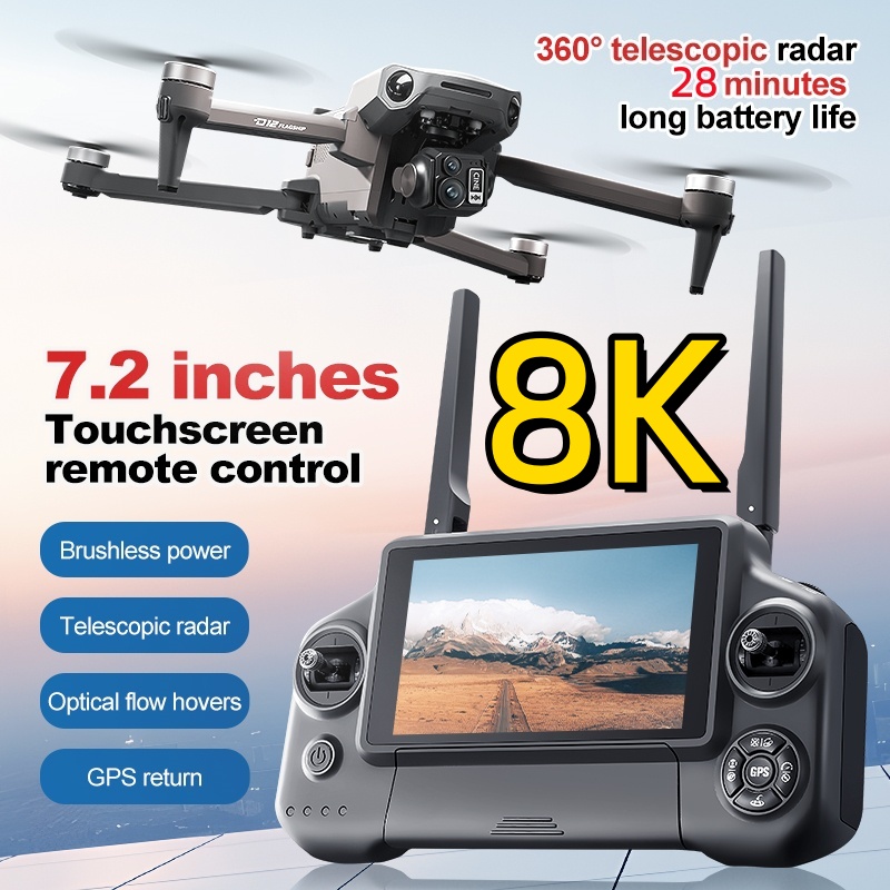 Gps Module Drone - Квадрокоптер 8K с 3-осевым подвесом, бесщеточным