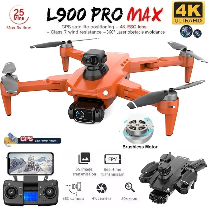 Drone E88Pro Rc 4K - L900 Pro MAX GPS Дрон 4K