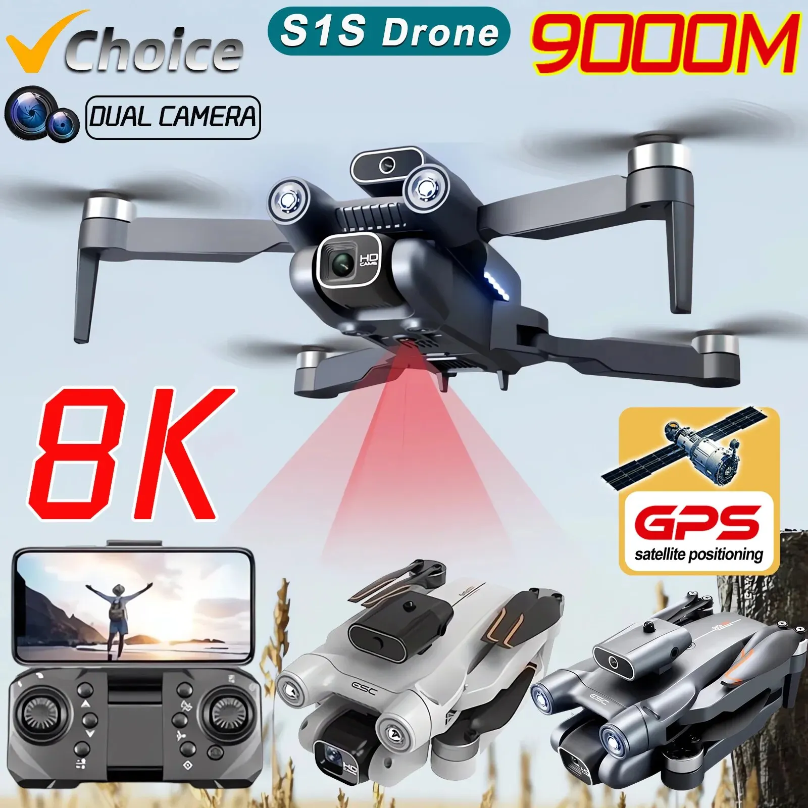 Gps Module Drone - Новинка, камера для дрона S1S, GPS,