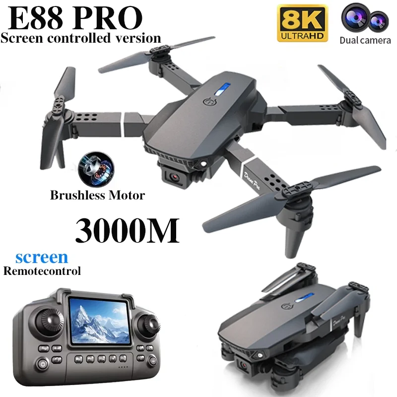 Профессиональный дрон E88 PRO  – обзор и цена Rc Drone Uav