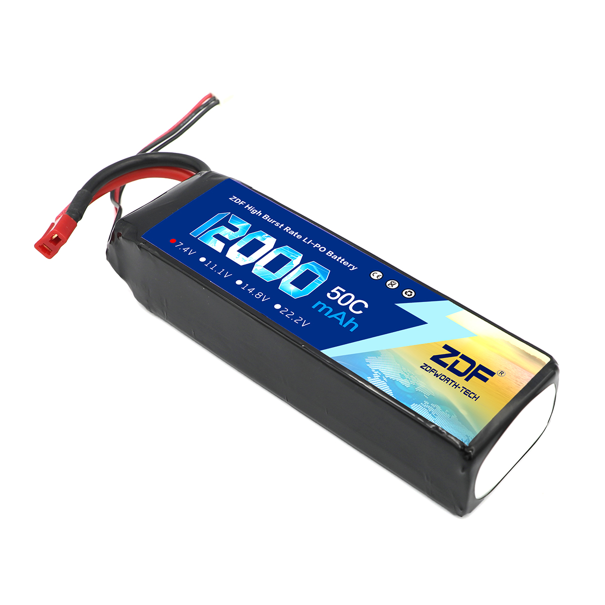 ZDF 7,4 В Lipo 12000 мАч 50C 2 – обзор и цена Drone Rc Truck
