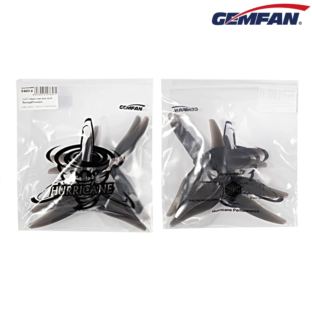 10 пар (10CW + 10CCW) Gemfan J – обзор и цена Drone Rc Parts