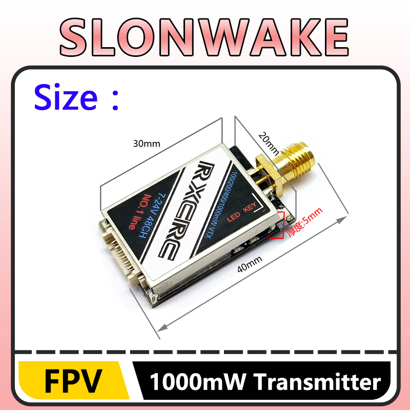 SLONWAKE 5.8G 48CH 1W VTX 100/ – обзор и цена Fpv Camera Cmos