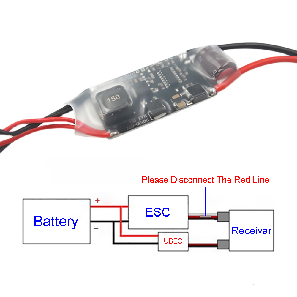 UBEC BEC 15A 6S-12S регулятор  – обзор и цена Drone Switch Rc