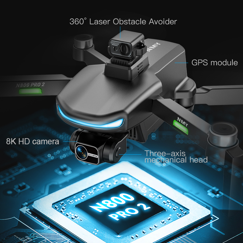 Профессиональный GPS-дрон N800 – обзор и цена Drone E88Pro Rc 4K